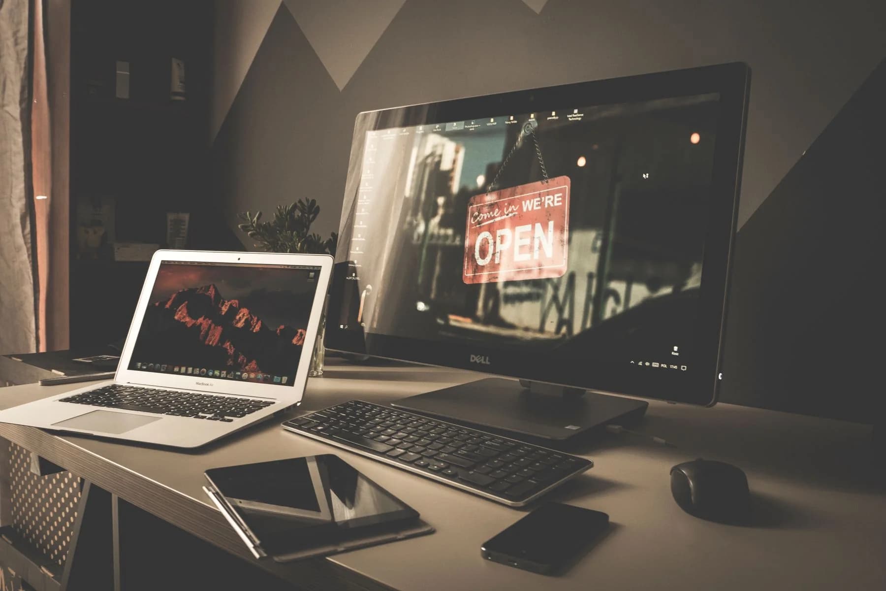 An organized workspace, an illustrative career photograph